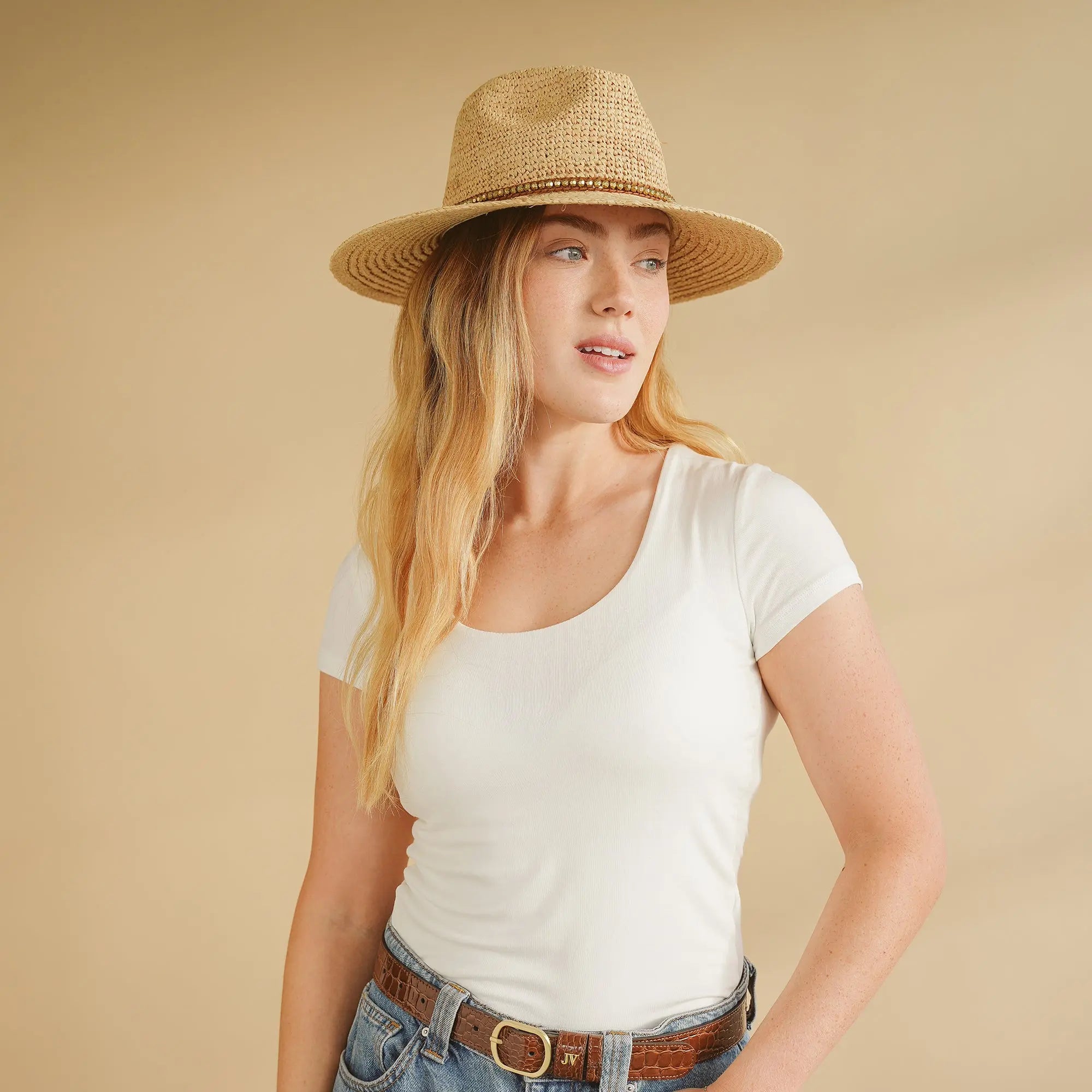 Riviera Fedora - Raffia Straw UV Sun Hat UPF50+ House of Ord - Cape Town