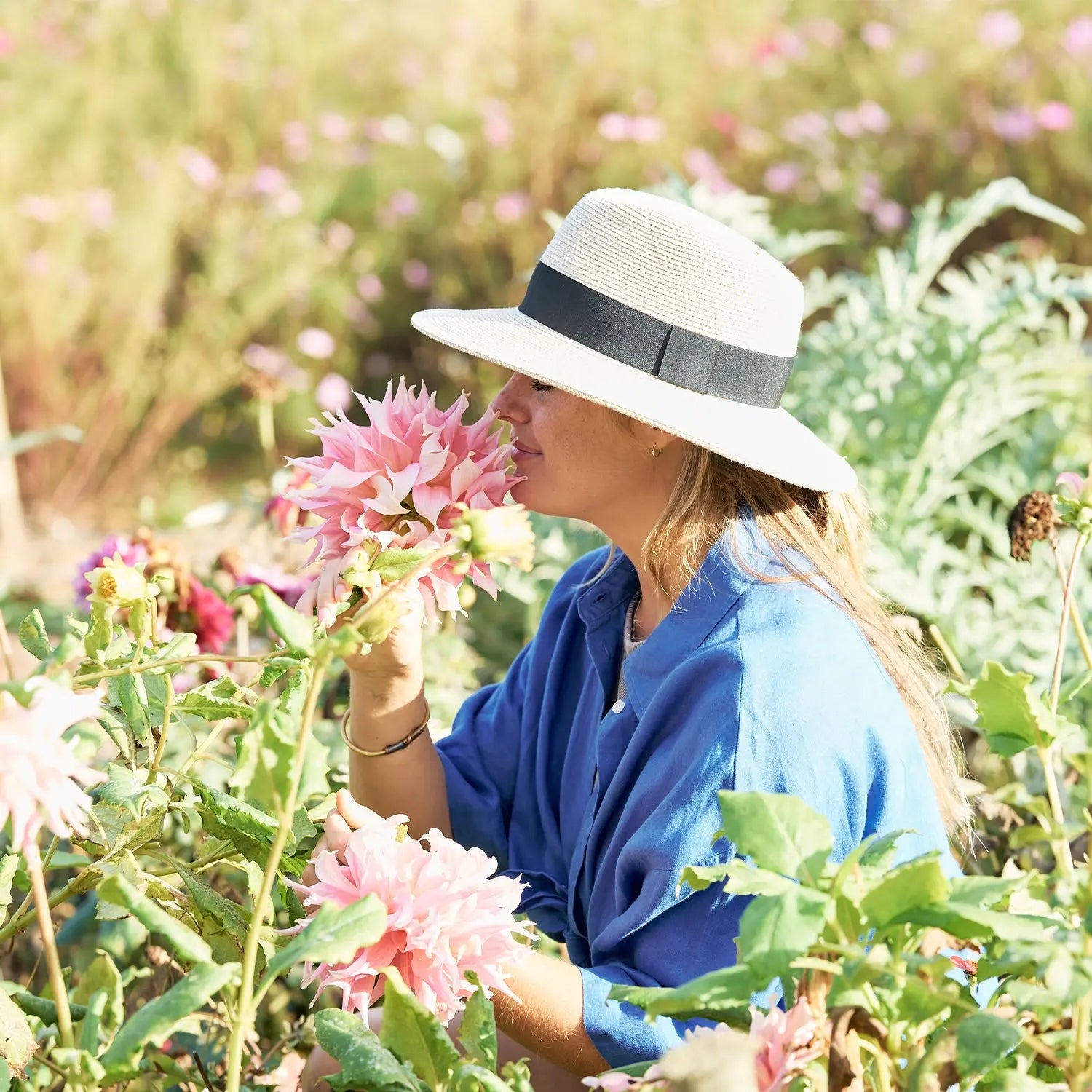 360FIVE Everyday Hat – Yucca Fedora Elfenbein Sonnenhut für Gartenarbeit