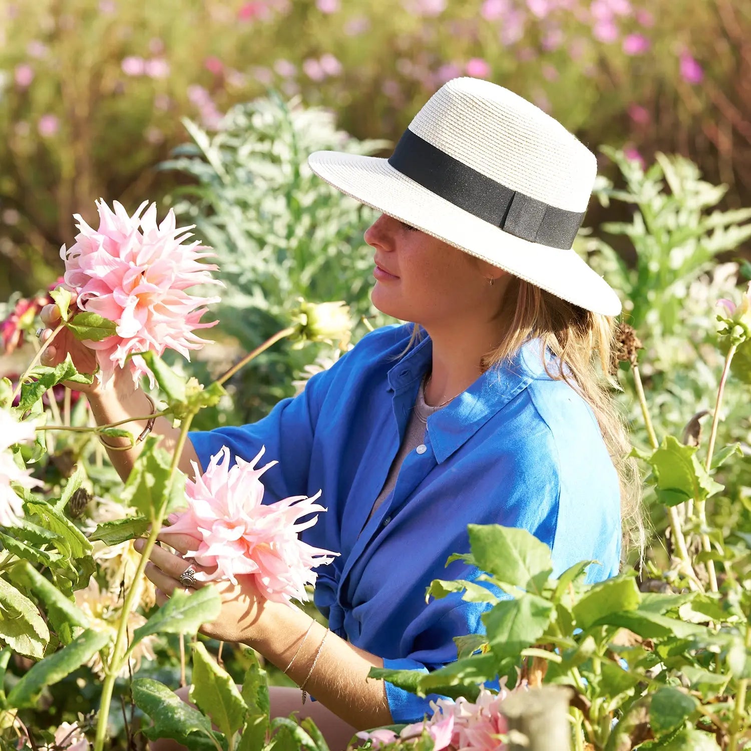 360FIVE Everyday Hat – Yucca Fedora Elfenbein Sonnenhut für Gartenarbeit