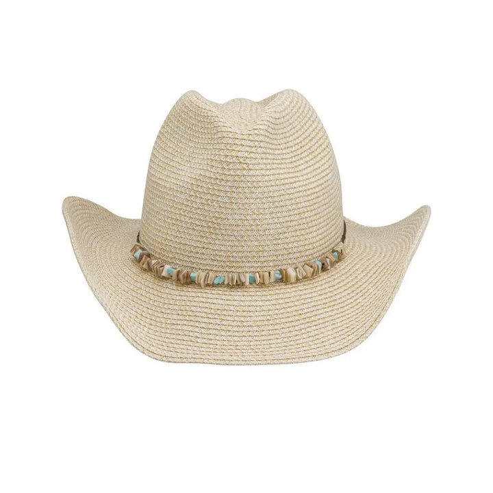 Gillaroo M-L : 58 Cm / Chapeau de Soleil Ivoire/blanc